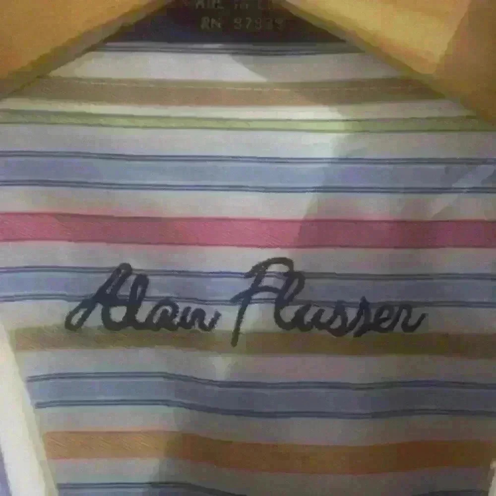 Alan Flusser Men’s XL Multicolor Striped Long Sleeve - Picture 4 of 8
